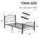 Auxter 38" Metal Platform Bed Frame with Parisian Style Headboard and Footboard, Heavy-duty Slats Support, Under Bed Storage, No Box Spring Needed
