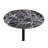 Orbit 15.5" End Table with Height Adjustable Marble Textured Top-1794863836