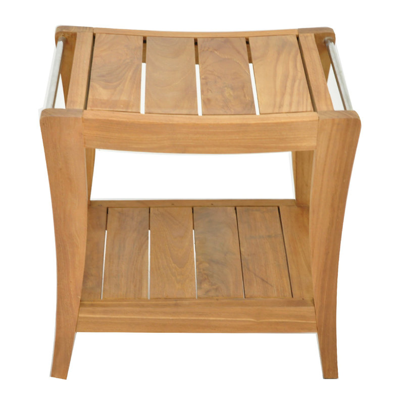 Banc de douche l 18" teck Whitten