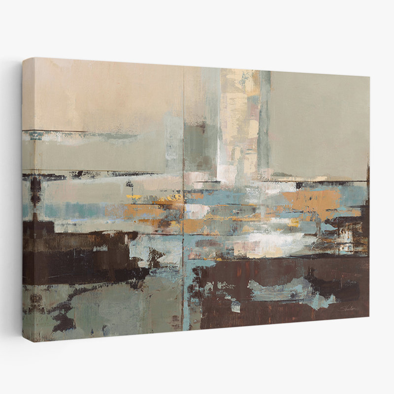 Abstrait - brume matinale, H 16 po x l 24 po