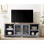 Meuble télé Modern Farmhouse, grande console de divertissement à domicile, accent décoratif