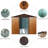 8Ft X 10Ft Outdoor Metal Shed, Coffee - Galvanized Construction, Punched Vents, Padlockable Sliding Door, Easy Assembly Manual Shed With Firm Foundation Iron Vents For Air Exchange, Simple-123403591-123403588