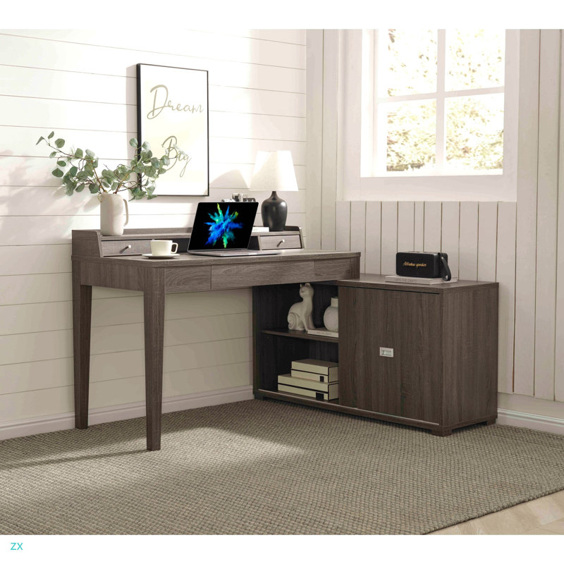 Mini-crédence en L pour porte de bureau en L