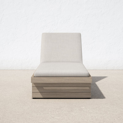 Davie 31.5'' Outdoor Teak Chaise Lounge