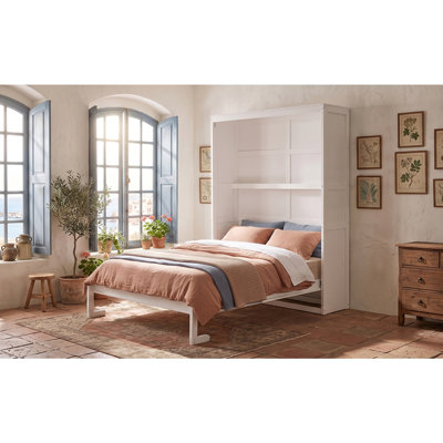 Lit escamotable mural avec tablettes Murphy