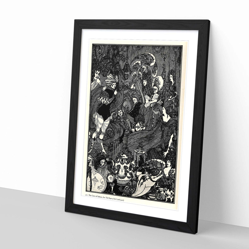 Aubrey Beardsley - Single Picture Frame Print, Black