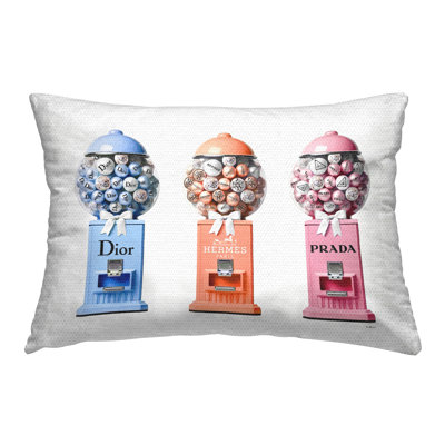 Stupell Industries Glam Gumball Machines Outdoor Printed Pillow by Amanda Greenwood