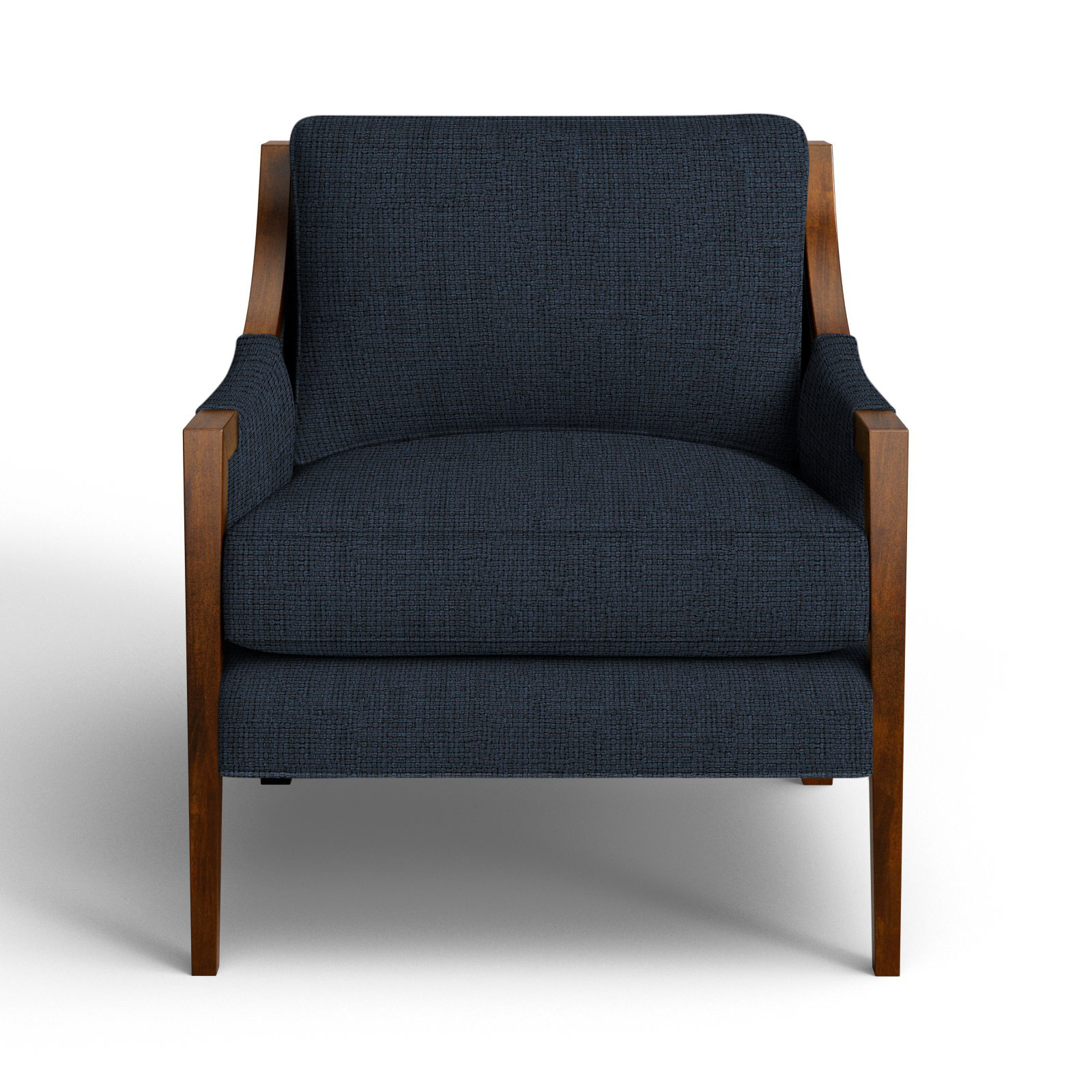 Mikel Upholstered Armchair, Macarena Dark Blue Performance