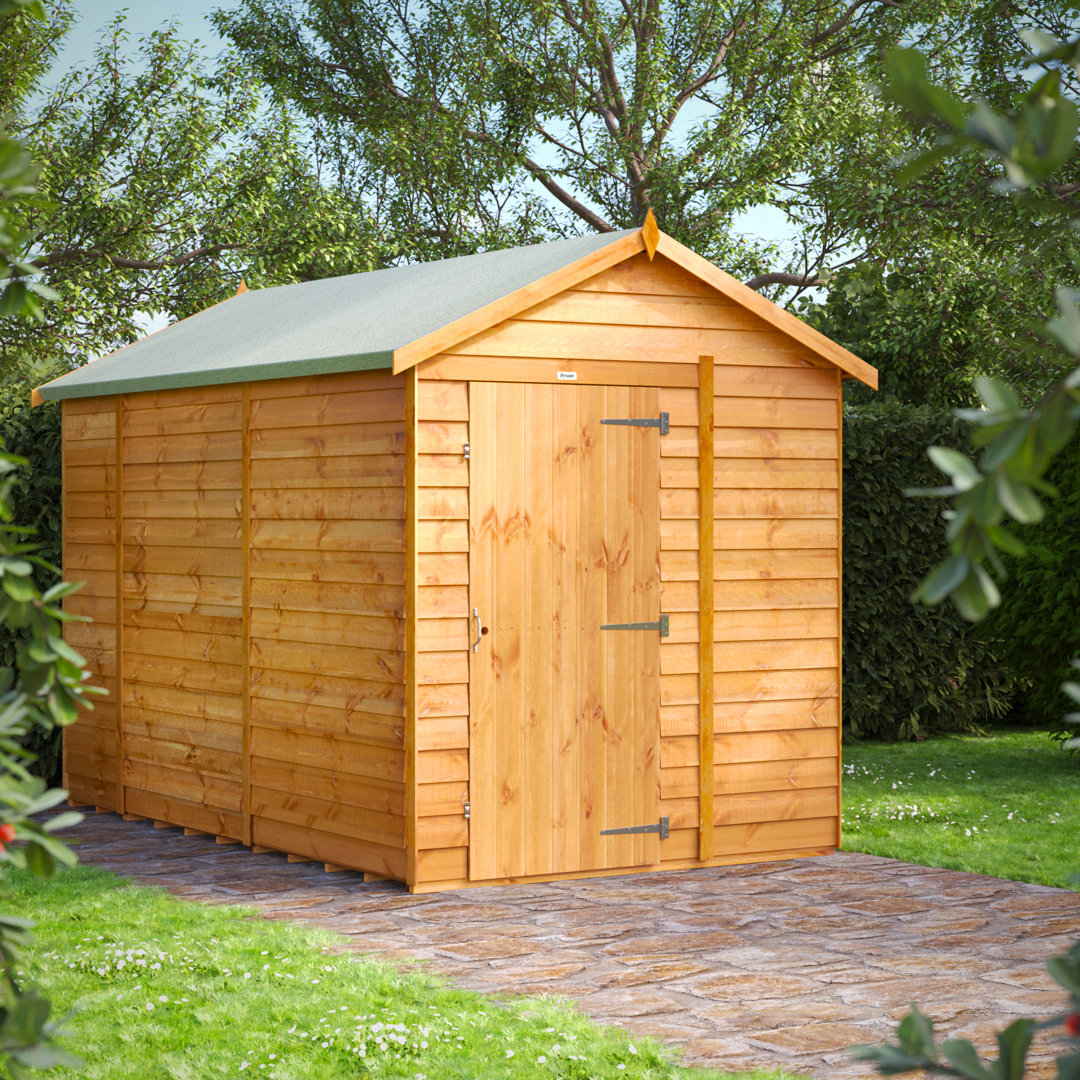 Powersheds 10 x 6ft Timber Overlap Windowless Apex Garden Shed