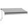Dakota Fields 350cm W x 250cm D Polyester Cover Motorised Retractable Patio Awning