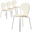 Chaise d'appoint de salle à manger empilable Edenfield-241978524-253412668-252932783
