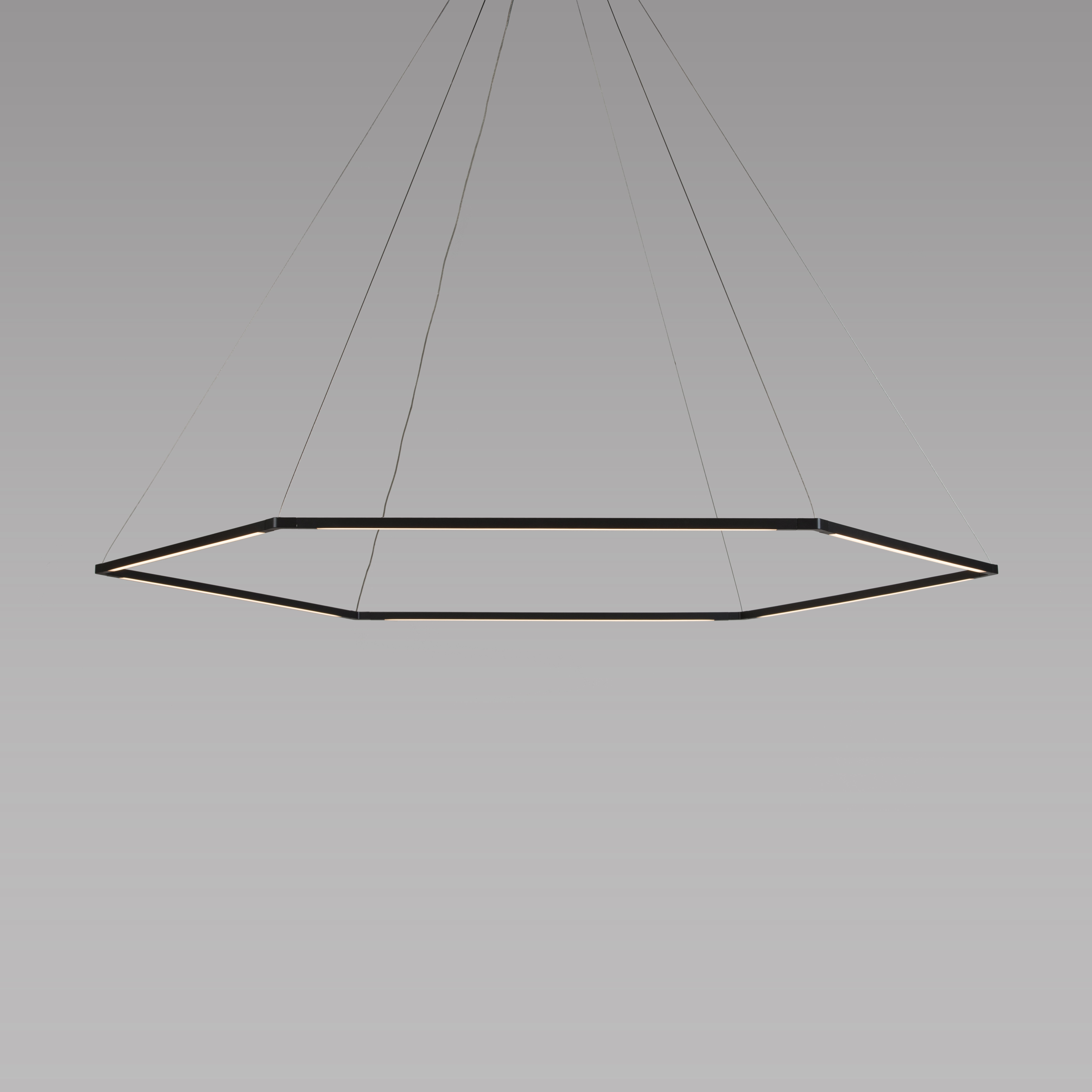 Z-Bar Triangle LED Pendant by Koncept at