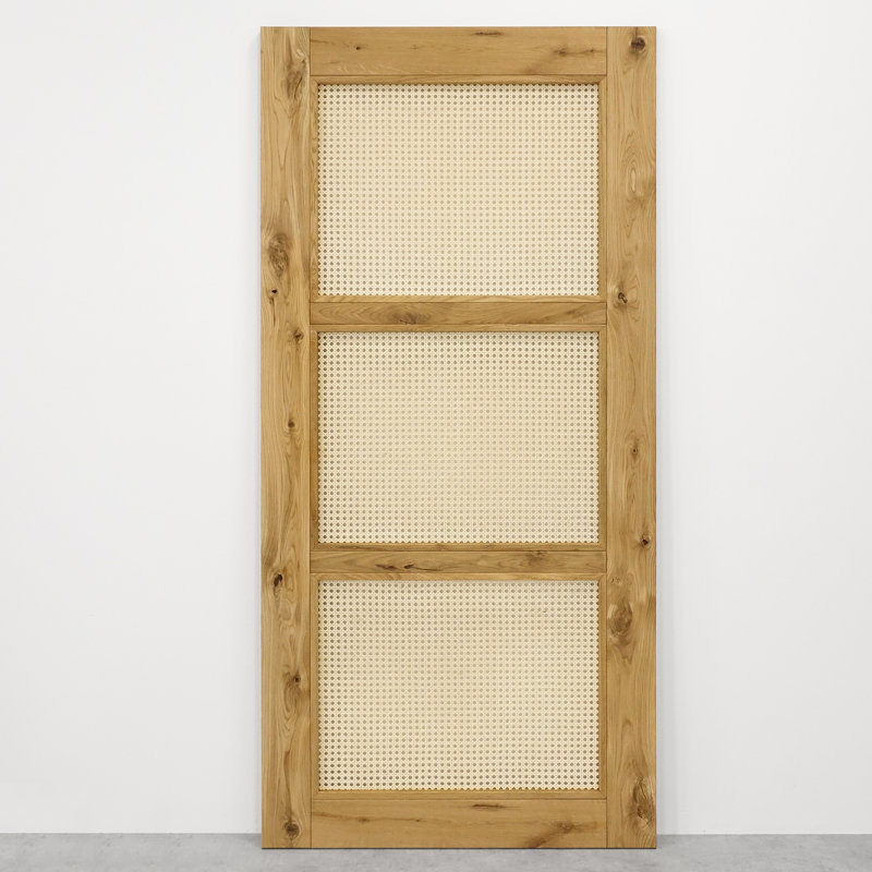 Aloizas Oak with Rattan Barn Door, Natural Oil