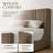 Modern Curved Wingback Velvet Upholstered Platform Bed with Gas Lift Storage, King, Brown-652613406-646257340