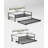 Daybed With Trundle, Farmhouse Daybed Frame With Charging Station And LED Light For Bedroom And Guest Room