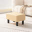 Petit repose-pieds en cuir avec repose-pieds-531713488