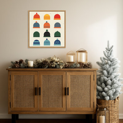 «Hats» par Vision Grasp, reproduction d'art sur toile encadrée