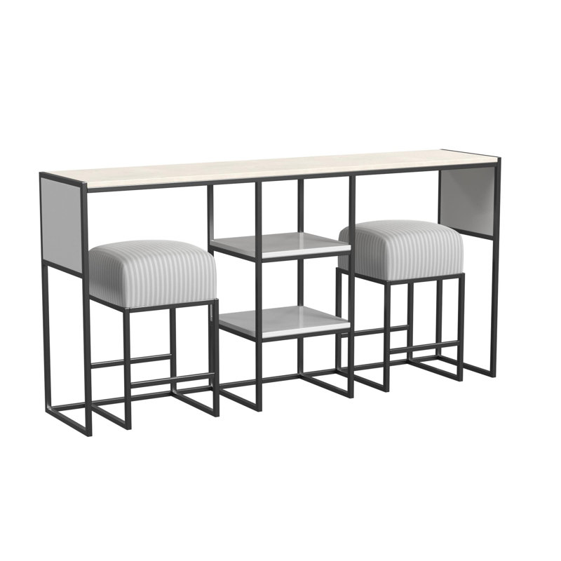Console avec tabourets Calinda