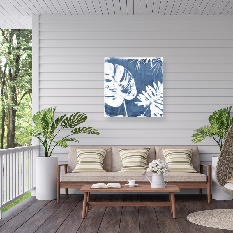«Outdoor Indigo Impressions I» par June Erica Vess, H 35 po x l 35 po x P 1,5 po