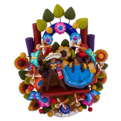 Mariachi Tree Of Life Ceramic Sculpture