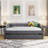 Upholstered Daybed With Two Drawers, Wood Slat Support, Full Size-756109039