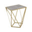 TABLE D'APPOINT CRÉATIF SIMPLE EN VERRE