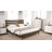 Chantice 5 Drawer Dresser for Bedroom,White/Black Walnut-919792555