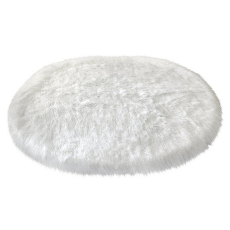 Mar Vista Faux Sheepskin Indoor Rug, Oval 8'6" x 11'6"