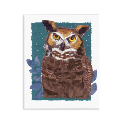 Art mural, "Stern Owl" par Nancy Overton