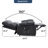 Black Leatheraire Heat Massage Dual Motor Infinite Position Up to 350 LBS Large Electric Power Lift Recliners with Hidden Cup Holders, Power-Remote, Medium-firm and Heavy Duty-1061917508-1066120615