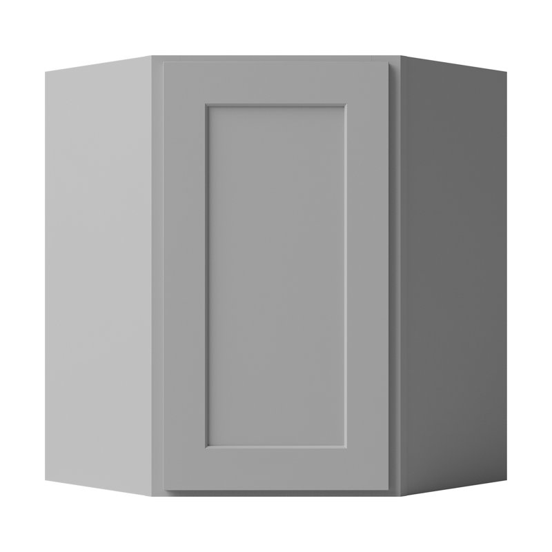 Wall Diagonal Cabinet, Gray, 30"