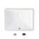 STYLISH Horizon 20 3/4 inch Rectangular Undermount Porcelain Bathroom Sink with 2 Overflow Finishes