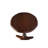 15.75-Inch Round Wooden Pedestal Side Table With Walnut Finish-1219341256