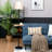 Mahzi 60'' Black Tray Table Floor Lamp with USB