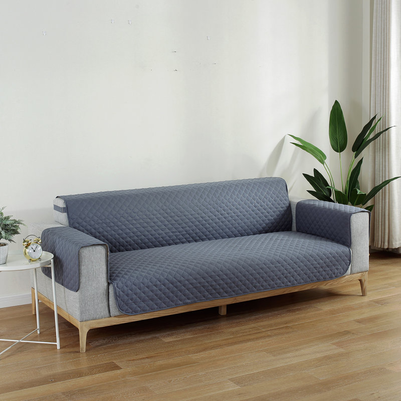 Housse pour canapé 4 places, H 76 po x l 54 po x P 1 po, Gris