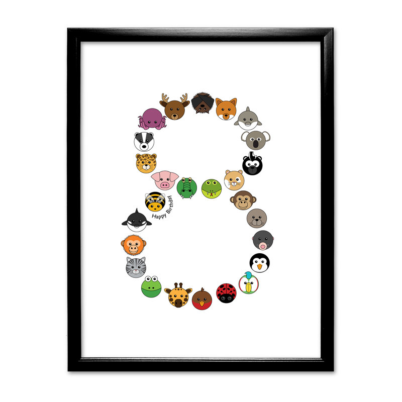 Single Picture Frame Print, Black