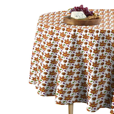 Krause Modern Maple Leaves Round Tablecloth