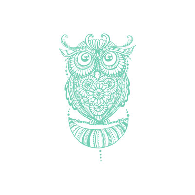 Décalcomanie murale hibou Shelia