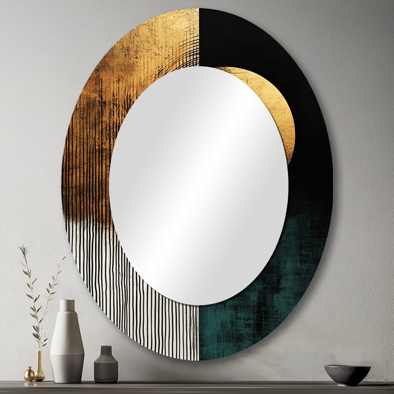 Miroir mural moderne Golden Golden, 43 po x 33 po