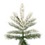 Utica Flocked Green/White Fir Artificial Christmas Tree with Stand-816866750