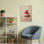 «Merry Christmas Hat», impression d'art abstrait minimaliste