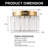 Jemmison Crystal LED Flush Mount with 3CCT Function