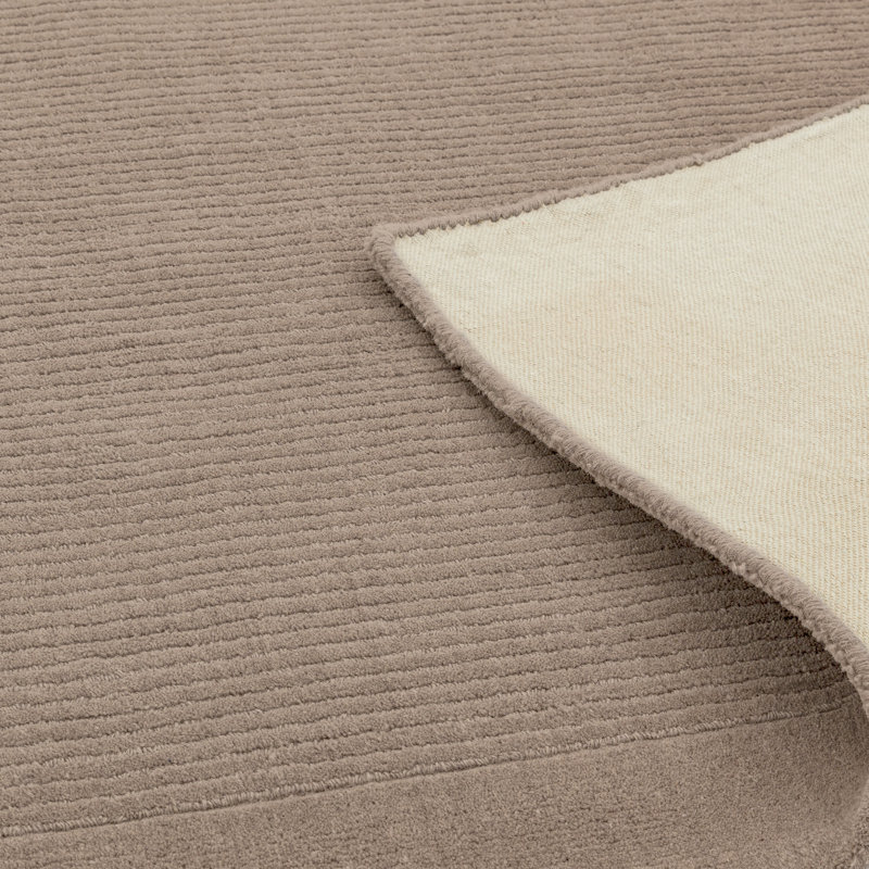 Durbin Solid Colour Wool Hand Woven Area Rug, Rectangle 200 x 290cm
