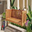 Balancelle de patio en bois pour lit de jardin avec patio