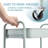 3-Tiers Stainless Steel Utility Cart with Wheels,12*17.3*31.3 inch Rolling Cart,Metal Cart, Salon Trolley Cart,Kitchen Storage Cart,Bathroom Cart-75247145