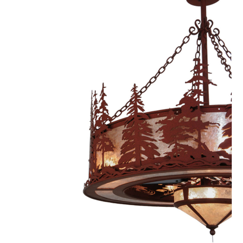 Ventilateur de plafond 30 po avec ensemble d'éclairage Jaithen