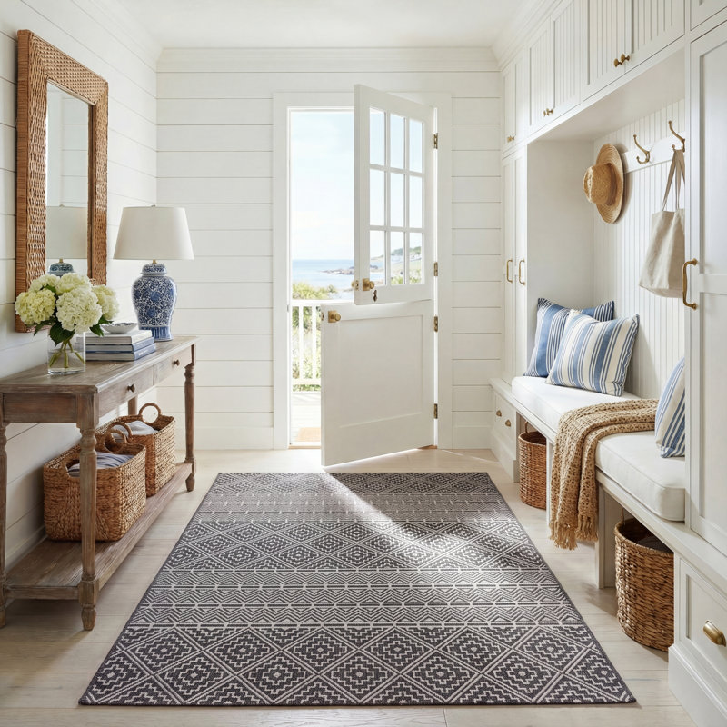 Tapis d'intérieur / extérieur Sulligent Performance Southwestern, Rectangle 5 pi 3 po x 7 pi 7 po