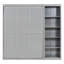 Lit escamotable double avec tablettes