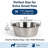 Set of 2 Pieces 1.0 Pint Stainless Steel Dog and Cat Feeder Bowl, Satin Finish-136068132