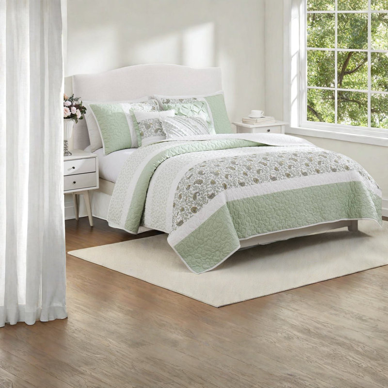 Ensembles de literie en coton de qualité supérieure, conception florale élégante, style maison de campagne